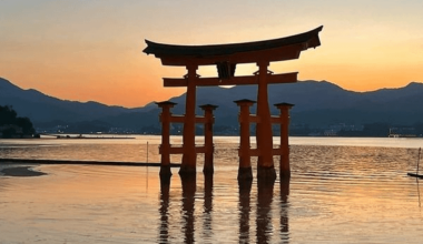 Itsukushima Shrine at Sunset