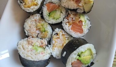 Made sushi for dinner!