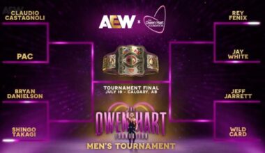 [minor AEW Dynamite Spoilers] Owen Hart Tournament (ft. Shingo) bracket revealed