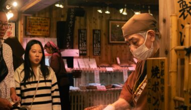 Chestnuts sold at Nishiki Market, Kyoto