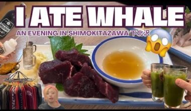 Whale Sashimi in Shimokitazawa!