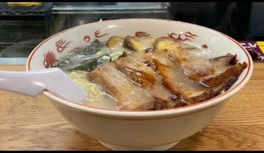 Roast Pork Chashu Tonkotsu Ramen at Tonkou in East Tokyo