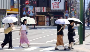 Japan sees 1st 40 C day this summer as heatwave persists