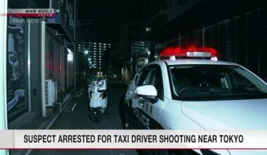 Police arrest suspect in taxi driver shooting near Tokyo