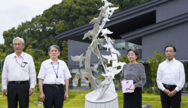 Monument to commemorate victims of Kyoto Animation arson-murders completed