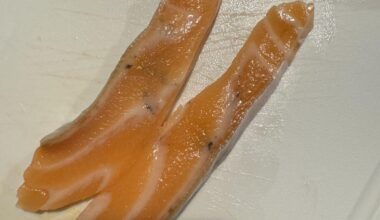 Black spots on salmon?