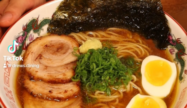 Shoyu ramen @drews.dining on tiktok , YouTube and instagram