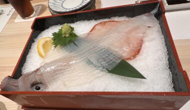 Ika sashimi doesn't get fresher