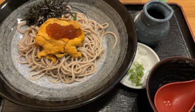 Uni Soba, one of my favorite recent sushi-adjacent dishes I’ve had