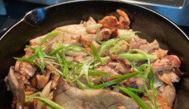 i made miso mushroom scorched rice (with salmon)