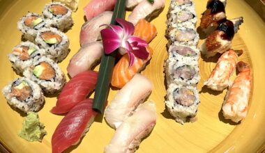 Balanced dinner last night: Nigiri & rolls