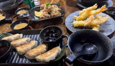 Gyoza, Chicken kaarage, Tempura ❤️