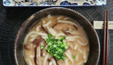 Miso Udon and Gyoza