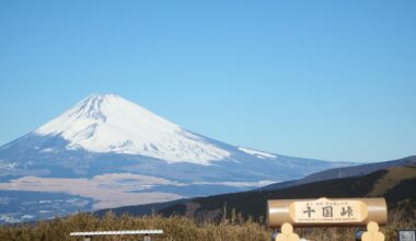 Mt. Fuji seen from Jukoku Pass