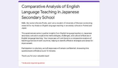 Research about teaching English in Japan