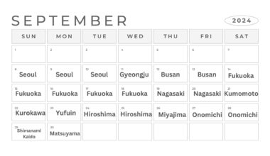 60 day Itinerary first time Japan and solo, September to November