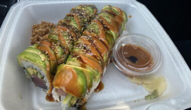 $11 at Khin’s Sushi in Richmond, KY. 10/10