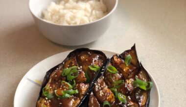 Homemade Nasu Dengaku (Miso Eggplant)