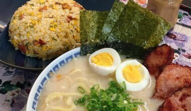 Home made ramen and fried rice!