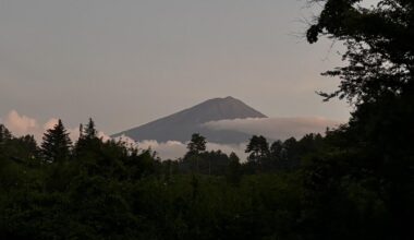 Another view of Mt Fuji from my daughter's house.