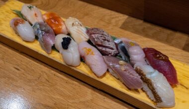 Sushi Atelier, London. A lot of positives; maybe one question mark