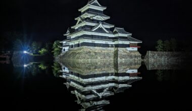 Matsumoto Castle at night