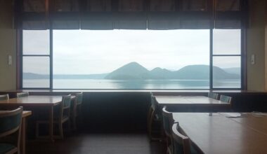 Breakfast at Lake Toya and sunrise