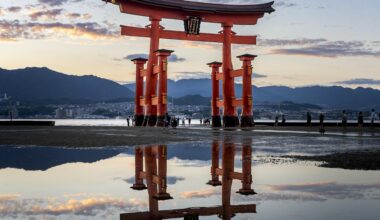 Miyajima’s floating torri gate