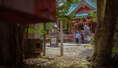 Around shrines of Japan