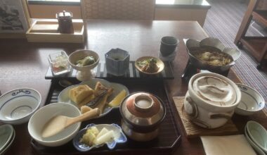 Hotel breakfast with a view of Mt. Fuji - Lake Yamanaka