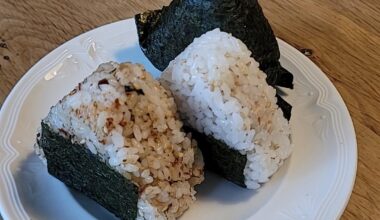 Uh I tried making onigiri.