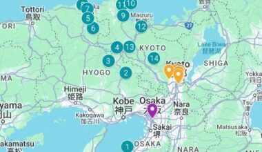 Thoughts on my Kansai road trip itinerary? (November)