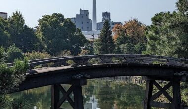 Kyoto Tower from Shoseien Garden, November 2023