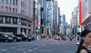 Dusk in Ginza, Tokyo