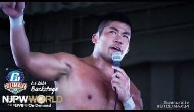 G1 Climax 34 Night 11 backstage comments playlist. Lots of pissed off people, a determined SANADA, ZSJ being ZSJ and some interesting comments from Jake Lee