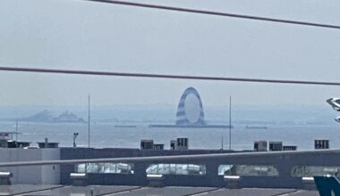 Flying out of Haneda - what is this structure that I can see in the bay from the observation deck?