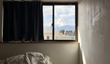 Mount Fuji from the hostel