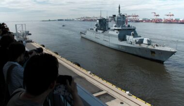 German warships make rare visit to Tokyo to show support for Indo-Pacific allies