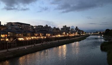 Kamo river in Kyoto!