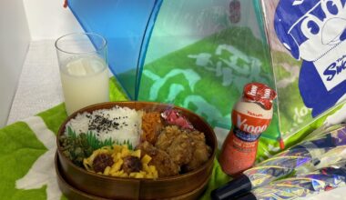 Tokyo Yakult-inspired karaage bento with homemade yakult