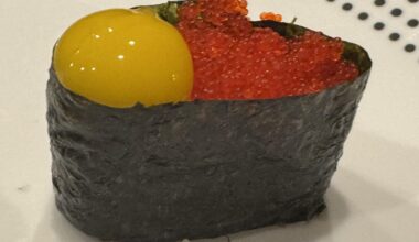 Homemade Tobiko with Quail Yolk