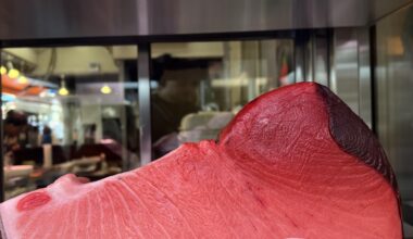 Cut of Bluefin Tuna at Tsujiki Fish Market