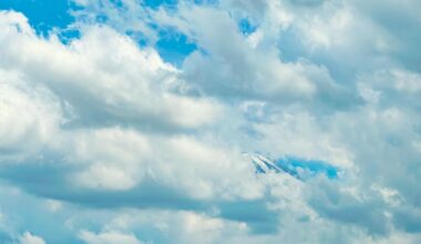 Only a peek of Mt. Fuji-san