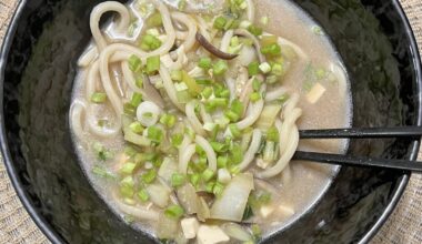 First attempt of cooking Japanese food - Udon noodles