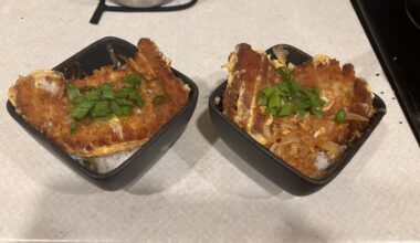 Katsudon for dinner tonight.