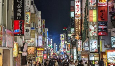 Shinjuku Tokyo, the night of our arrival in 2022