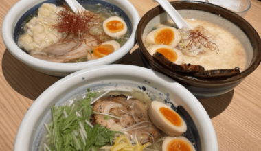 My favorite low key ramen chain in Tokyo. Oreyu Shio Ramen. All options are around 1000 yen. My fave is yuzu ramen. Their clear broth is amazing.