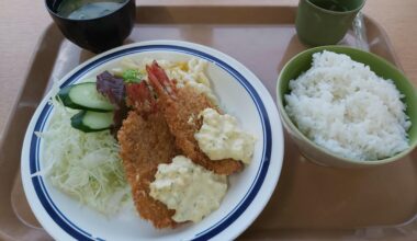 Ebi Furai Set Meal from College Canteen