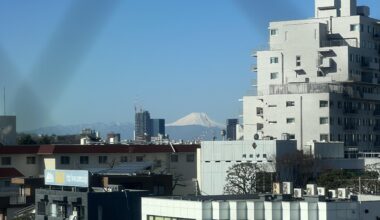 Mount Fuji from the hotel