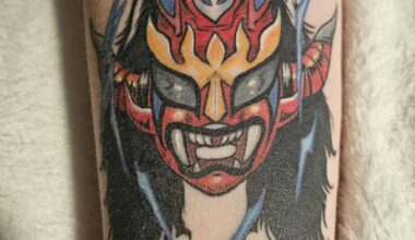 Got a tattoo of Liger's mask a few weeks back (Done by @wolf.drawn on IG)